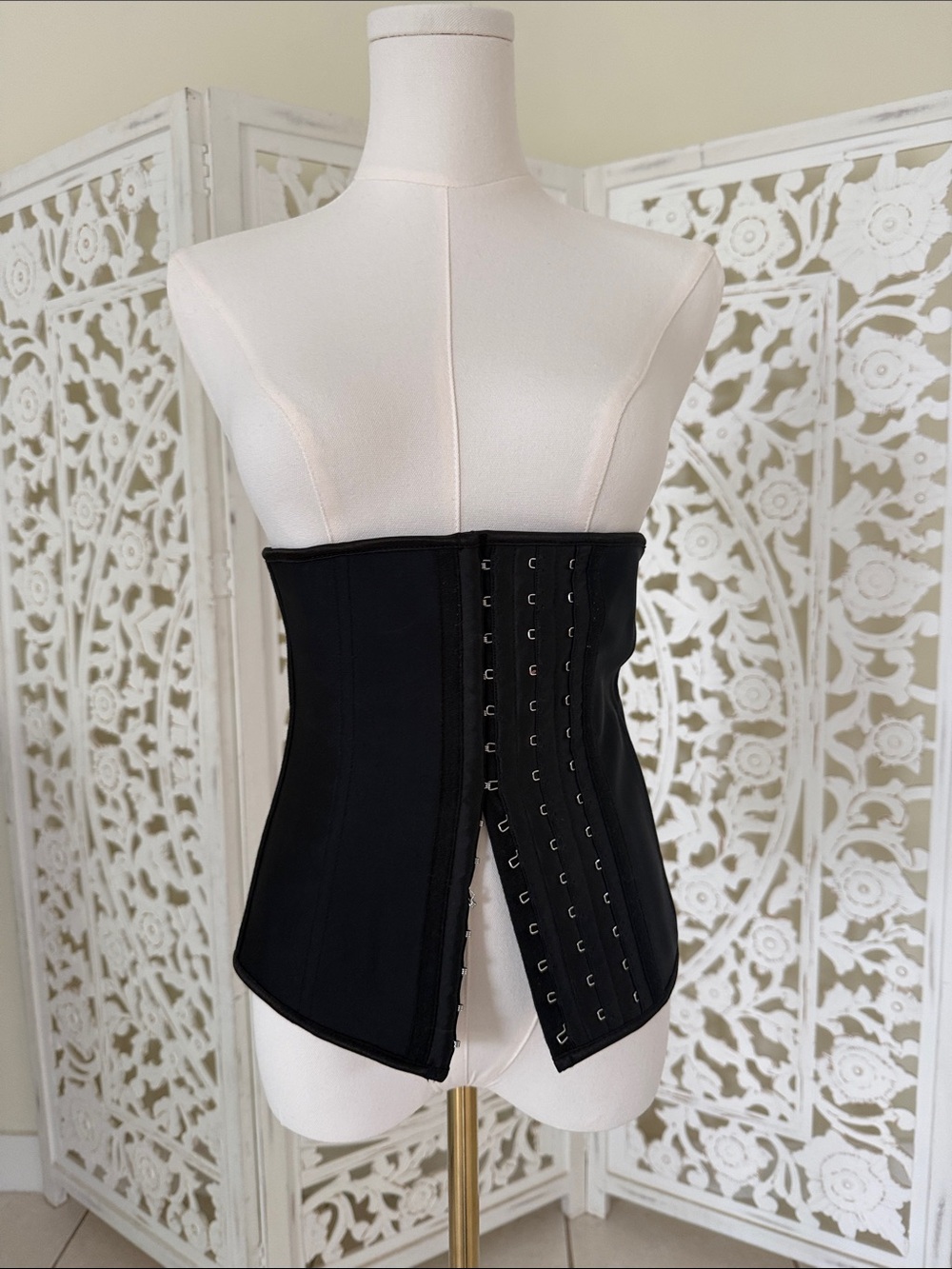 Anna Black Underbust Waist Cincher Corset